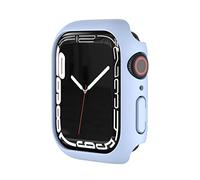 VBPCEFZTLK Paquete de 10 unidades, marco protector de policarbonato compatible con Apple Watch 7 de 41 mm, 45 mm, funda de policarbonato compatible con Apple Watch7 de 41 mm, 45 mm (azul claro, 41 mm)