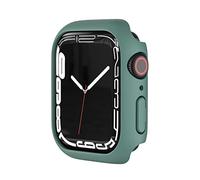VBPCEFZTLK Paquete de 10 unidades, marco protector de policarbonato compatible con Apple Watch 7 de 41 mm, 45 mm, funda de policarbonato compatible con Apple Watch7 de 41 mm, 45 mm (verde, 45 mm)