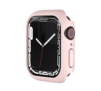 VBPCEFZTLK Paquete de 10 unidades, marco protector de policarbonato compatible con Apple Watch 7 de 41 mm, 45 mm, funda de policarbonato compatible con Apple Watch7 de 41 mm, 45 mm (Roze, 41 mm)