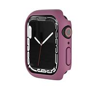 VBPCEFZTLK Paquete de 10 unidades, marco protector de policarbonato compatible con Apple Watch 7 de 41 mm, 45 mm, funda de policarbonato compatible con Apple Watch7 de 41 mm, 45 mm (rojo vino, 45 mm)
