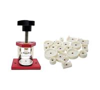 VBPCEFZTLK Paquete de 20 Reloj Atrás Presión Muere redondo y rectangular y rectangular y Micropress Funda Micropress Medium kit de herramientas de reparación