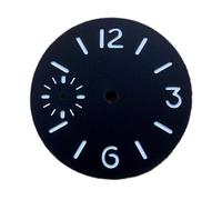 VBPCEFZTLK Reloj Accesorios Marcar for puntero 34.5mm Verde luminoso Adecuado for 6497, 6498, 3600 Movimiento 0.8 Montaje de grosor de 44 mm Funda kit de herramientas de reparación(Wit)