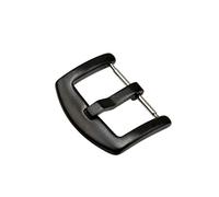 VBPCEFZTLK Reloj hebilla Metal 316L acero inoxidable correa de reloj cierre 20mm 22mm 24mm accesorios + herramienta Hebilla de mesa(Black 22mm)