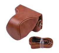 VBPCEFZTLK Retro PU Protección de la Bolsa de la cámara de Cuero Video Mini Bolsa de cámara for Correa de reemplazo for Ajuste for Canon EOS m100 Bolso de la cámara(Marrone)