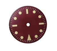 VBPCEFZTLK Ver partes 28.5mm Dial de reloj azul/negro for 2824 2836/2813 Reloj de movimiento Piezas de inserción de cara con ventana de fecha Modificar accesorios Esfera del reloj(Wine red)