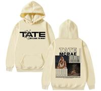 VBPOIYB Casual Sudadera con Capucha De Gran Tamaño Ta-te Cantante MCR-Ae Álbum Sudadera con Capucha Tour 2025 Hombres Mujeres Hip Hop Calle Sudadera (Khaki,S)