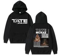 VBPOIYB Casual Sudadera con Capucha De Gran Tamaño Ta-te Cantante MCR-Ae Álbum Sudadera con Capucha Tour 2025 Hombres Mujeres Hip Hop Calle Sudadera (Black,S)