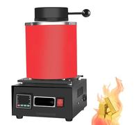 VBRSABDA Horno de fusión eléctrico con pantalla digital de 1500 W con orificio de escape de humo, 220 V, kit de horno de fusión de joyas de oro, 20-35 minutos, fusión rápida de plata, aluminio, cobre