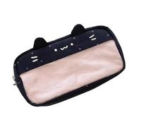 VBRYUAW Bonita bolsa de papelería de gatito con ventana transparente de gran capacidad, organizador de papelería portátil, bolsa de maquillaje para niñas, niños, hombres y mujeres, a3, 21.0*10.0*7.0
