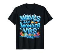 VBS 2025 Waves Of Wonder Ocean Campamento de fe cristiana Camiseta