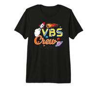VBS Crew Volver a la Escuela Astronauta Espacial Galaxy Jesus Camiseta Premium