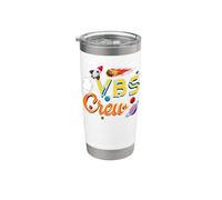 VBS Crew Volver a la escuela astronauta espacial Galaxy Jesus Vaso térmico de acero inoxidable de doble pared