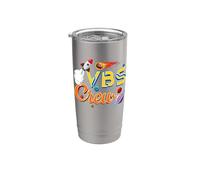 VBS Crew Volver a la escuela astronauta espacial Galaxy Jesus Vaso térmico de acero inoxidable de doble pared