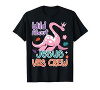 VBS Crew Wild About Jesus VBS Maestro de escuela dominical Dinosaurio Camiseta