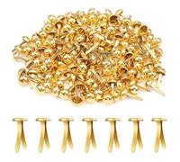 VBSJAH 100 Piezas Mini Brads, Encuadernadores Encuadernacion, Clavos para Scrapbooking Redondos para Manualidades Álbumes de Recortes, Papel Decoración Herramienta de Scrapbooking DIY