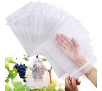 VBSJAH Bolsas Protectoras de Uvas, 20 PCSBolsa de Organza con Cordón, Malla de Protección para Frutas contra Mordeduras de Avispas Aves Mosca y Otros Insectos