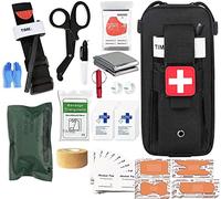 VBVARV Kit Médico Trauma Torniquete, Botiquín Primeros Auxilios Emergencia, Médico EMT IFAK Control Hemorragias Graves, Camping Militar Senderismo,A