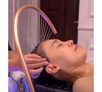 VBVARV SPA De Cabeza Terapia De Agua Portátil Cascada De Marco De Salida De Agua Ajustable Se Adapta A La Mayoría De Los Champú Cama con Tazón