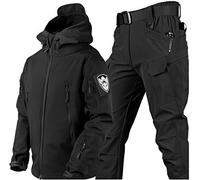 VBVARV Uniformes Tácticos Hombres, Conjuntos Traje Combate Militar Impermeable Ejército, Chaqueta Softshell Camuflaje, Pantalones, Ropa Caza,A,XXL