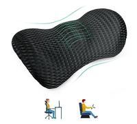 VBXBKC Cojín lumbar de espuma viscoelástica con correa ajustable, mejora la postura, promueve el alivio del dolor de espalda, ideal para asiento de coche, silla de oficina, respaldo y reclinador