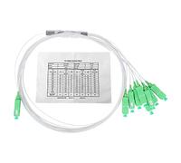 VBXCMLDPO Divisor óptico 1x8 PLC SM de tipo tubular, accesorios para cables de red con baja pérdida de inserción, divisor de fibra óptica SC/para redes FTTH y FTTB con alta pérdida de