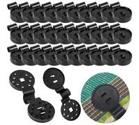 VBXPOU 60PCS Clips de Red para Sombra, Pantalla de Privacidad y Parasol para Jardín, Clips de Red de Jardín, Clips de Fijación de Plástico contra Pájaros, Red de Jardín
