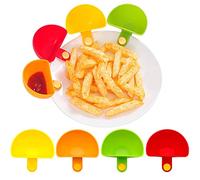 VBXPOU Snack Shell 4Pcs Bowl Pleger Sweets Tazón Tazón Juego Para Tazones, Platos, Clips De Chips, Propietarios, Tazas, Plástico, Tazón De Chips Y Juego De Sirvientas, Soporte De Salsa