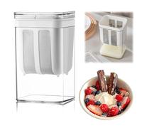 VBXPOU Yogurt Maker Colador De Yogur Griego, Yogurtera con Tapa Colador Lavable con Malla Ultrafina para Trabajo, Viajes, Desayuno, Picnic, 1100 Ml