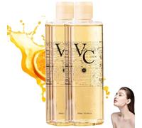 VC Toner Iluminador Intensivo, Tónico Hidratante con Vitamina C, Tónico Facial Hidratante con Ácido Hialurónico, Fácil de Absorber, Hidrata Profundamente y Mejora la Elasticidad de la Piel (2 PCS)