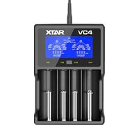 Cargador De Baterías Cilíndricas XTAR VC4 Li-Ion LCD USB NiMH Nuevo