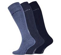 VCA Calcetines hasta la rodilla para hombre (3 pares) de algodón con puño cómodo, 39-42