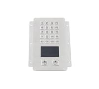 VCBGDJI 20-Key Stainless Steel Keyboard with Mouse, Industrial-Grade All-in-One Touchpad Keyboard and Mouse(USB)
