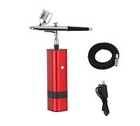 VCBGDJI 3 2PSI TM80S-131 Bolsillo inalámbrico de Bolsillo del compresor del aerógrafo for la Taza de Alta Capacidad Nuevo diseño portátil Auto Inicio Detener la Bomba(Silver)