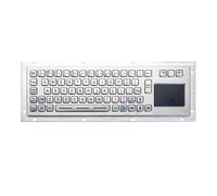 VCBGDJI Stainless Steel Backlit Keyboard, Transparent Embedded All-in-One Keyboard and Mouse For Photovoltaic Printing Machines(PS2)