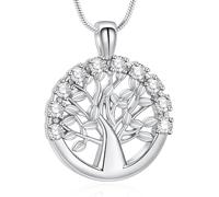 VCCWYQK Árbol de la vida urna colgante de acero inoxidable joyas de luto recuerdo para mujeres, madres y esposas para guardar cenizas, Acero inoxidable, No es una piedra preciosa