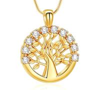 VCCWYQK Árbol de la vida urna colgante de acero inoxidable joyas de luto recuerdo para mujeres, madres y esposas para guardar cenizas, Acero inoxidable, No es una piedra preciosa