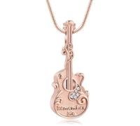 VCCWYQK Collar para cenizas de guitarrista, cremación de guitarrista, colgante para guitarrista, música, No es una piedra preciosa