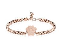 VCCWYQK Pulsera de urna con estampado de huellas para cenizas para perro/gato, joyería de cremación para cenizas, animales lindos, pulseras de recuerdo conmemorativas, regalos de joyería para mujeres