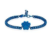 VCCWYQK Pulsera de urna con estampado de huellas para cenizas para perro/gato, joyería de cremación para cenizas, animales lindos, pulseras de recuerdo conmemorativas, regalos de joyería para mujeres