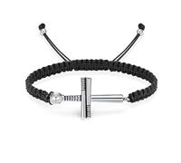 VCCWYQK Pulsera de urna para hombre y mujer, ajustable, con diseño de raqueta de béisbol, joyería conmemorativa para difuntos, Acero inoxidable, Sin gemas