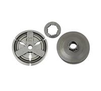 VCDXZCO Clutch Drum Kit For 45cc-58cc Chainsaws Clutch Passive Disc Split Sprocket Oil Seal Split Passive Disc Complete Set(Split)