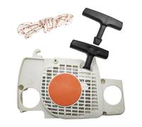 VCDXZCO Conjunto de arranque de retroceso for STIHL MS180 MS170 MS 170 180 017 018 W, cuerda de mango de arranque, piezas de motosierra de 2 tiempos