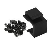 VCE 20Pack Blank Keystone Jack Inserts UL Listed for Keystone Wall Plate and Patch Panel Black