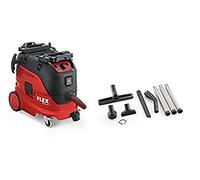 Flex-tools 465682 VCE33M Aspiradora de seguridad con limpieza automática del filtro, 30 L, clase M + kit de limpieza