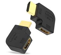 VCELINK 8K Adaptadores HDMI 90 Grados y 270 Grados, Conector Codo HDMI 2.1 Macho a Hembra para Montaje en Pared TV/Portátil/Roku Stick/ PS5