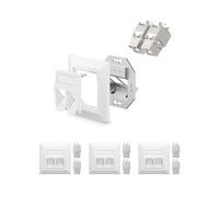 VCELINK Cat7 - Enchufe universal de red (4 unidades)