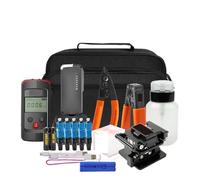 VCHICS Comprobador de cables de fibra óptica, Kit de herramientas fibra óptica, bolígrafo VFL 10 mW, FTTH, medidor potencia, bolsa OPM(2C)