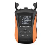 VCHICS Comprobador de cables de fibra óptica, Medidor de potencia óptica portátil multifunción Y8 + localizador visual fallos 5 a 30 MW con OPM + VFL + LED + prueba red RJ45(70 10dBm 20MW)