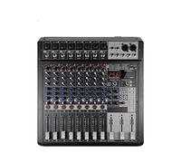 VCHICS Mezclador de Audio, Controlador de DJ de 8 Canales con Efecto de reverberación 256 DSP BT 5.0 Mezclador USB USB for Puesta en Escena Profesional para Guitarras, Bajos y teclados