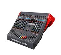 VCHICS Mezclador de Audio, Mezclador de 12 Canales Grabación por computadora Live Home KTV Band Stage Performance USB Reproducción de MP3 para Guitarras, Bajos y teclados